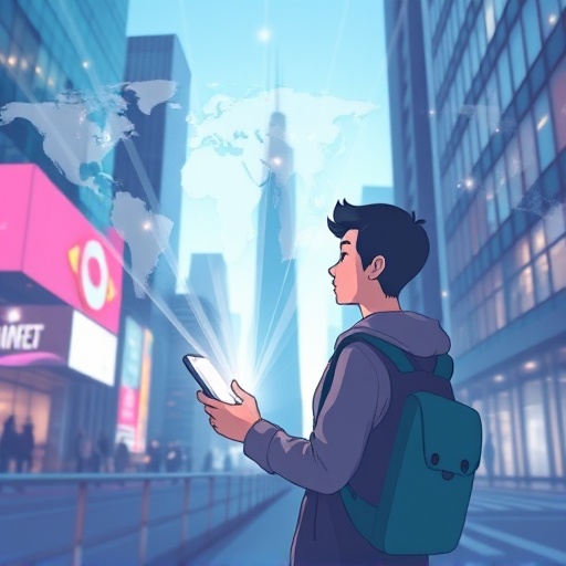 비트코인 BTC 활용 사례 생태계에서 모바일로 디지털 가치를 전송하는 모습